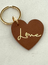 Heart Love leather Key ring