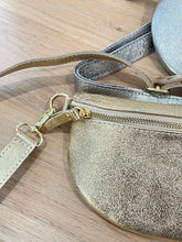Gold / Silver Leather bumbag