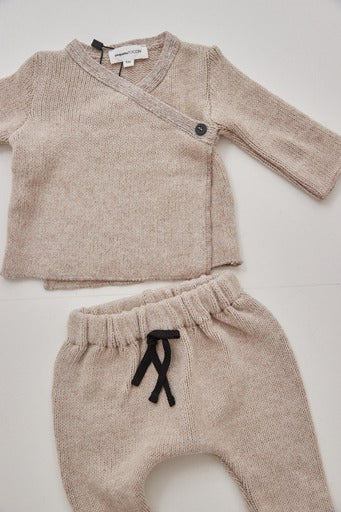 Pequeno - baby wrap around cardigan
