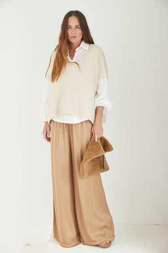 Mamapapa sleeveless V-neck jumper