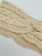 Knitted cable knit style headband