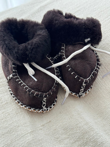 baby fur booties