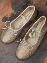 anniel - kids gold glitter ballet