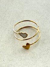 Double heart ring