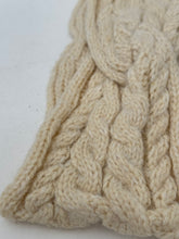 Knitted cable knit style headband