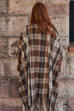 Diega - Poncio checkers cape coat