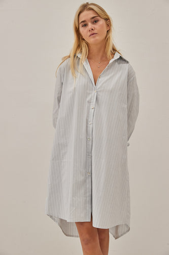 Stripes shirt dress