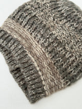 knitted earthy winter beanie