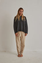 CT plage - charcoal pullover thin wool