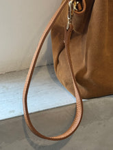 Suede small tote bag