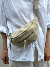 Suede pocket front bumbag