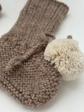 Hand Knitted pompom booties