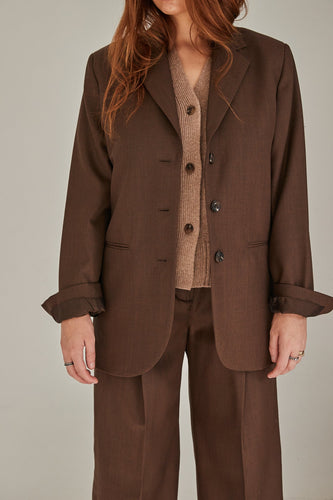 Soeur - Tapsel chocolate blazer