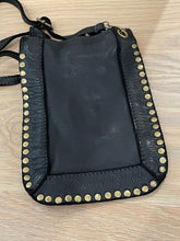 Leather stud phone holder/pouch