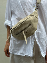 Suede pocket front bumbag