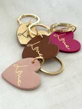 Heart Love leather Key ring