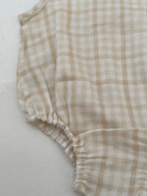 Fibre For Good - Organic cotton checkers  sleeveless bodysuit