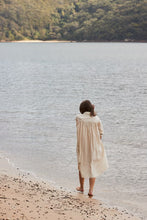 Beige midi dress with pleads