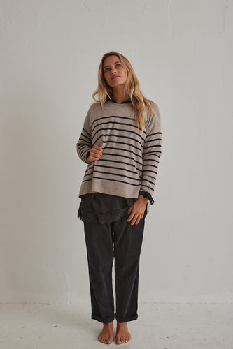 CT plage - stripes pullover thin wool