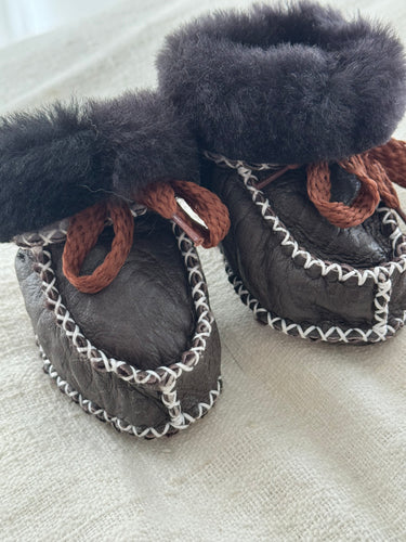 baby fur booties