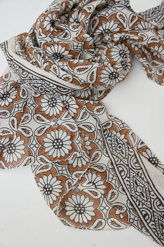 Printed  cotton scarf