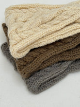 Knitted cable knit style headband