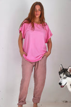Paola linen rose pants
