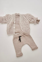 Pequeno - chunky baby knit cardigan beige