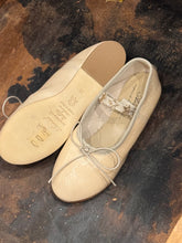 anniel - kids pink leather ballerina
