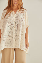 Bello broderie cotton blouse