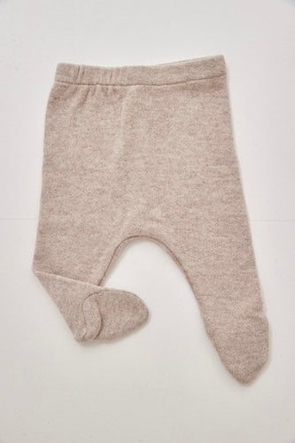 Pequeno - baby pant with feet beige