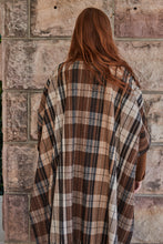 Diega - Poncio checkers cape coat
