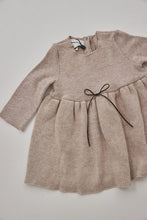 Pequeno baby soft knit dress beige