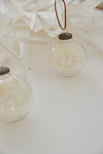 Glass Ball clear Lagurus off white