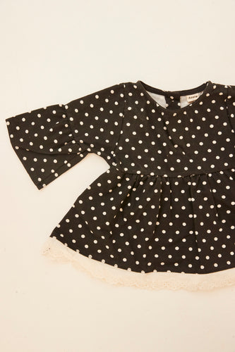 Blouse polka dots and floral