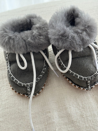 baby fur booties