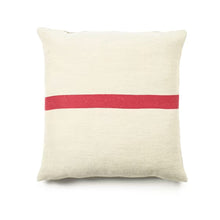 Libeco -  Manitoba red stripe pillow cover
