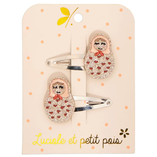 Matryoshka doll barrettes