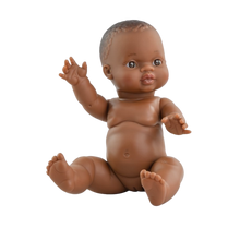 Romy Doll with checker dress and headband