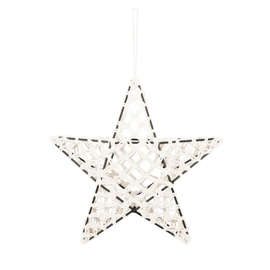 numero74 - star macrame lantern