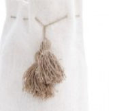 storage basket pompoms in naturel