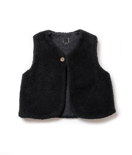 Bonton - Gilet faux fur grey