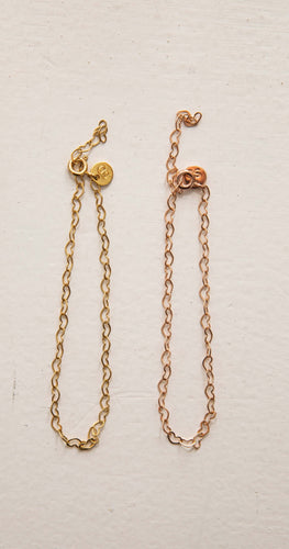 chain hearts bracelet