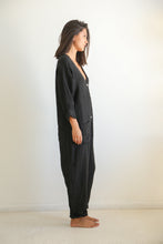 Linen black jumpsuit