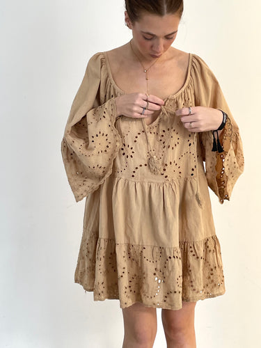 Broderie cotton tunic