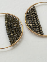 Fine gold hoops + beads