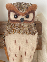 Glitter brown and cream Owl