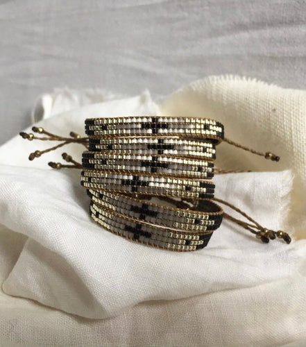 Glass beads bracelet