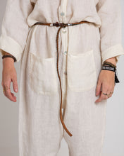 JOJO linen cream jumpsuit