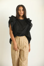 amanda blouse black sleeveless
